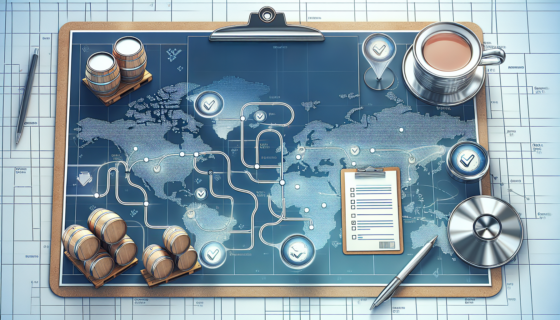 Beverage distribution asset tracking dashboard