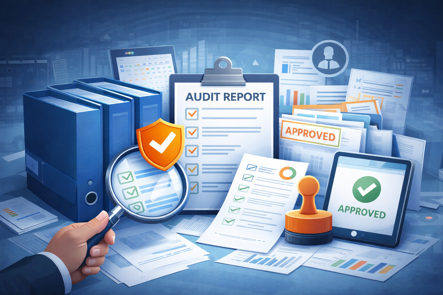 Audit-ready documentation and verified records reviewed for compliance and accountability