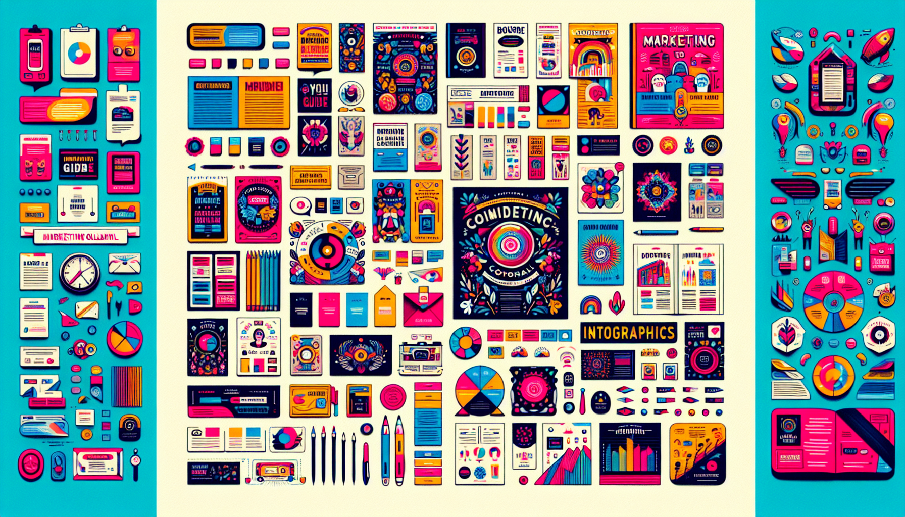  An illustrated guide to the top types of marketing collateral. 